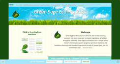 Desktop Screenshot of greensageecoproducts.com